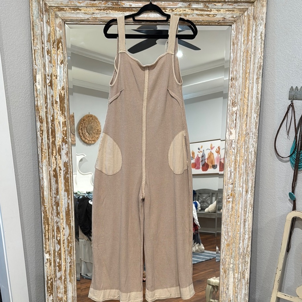 Women's Tan Jumpsuit